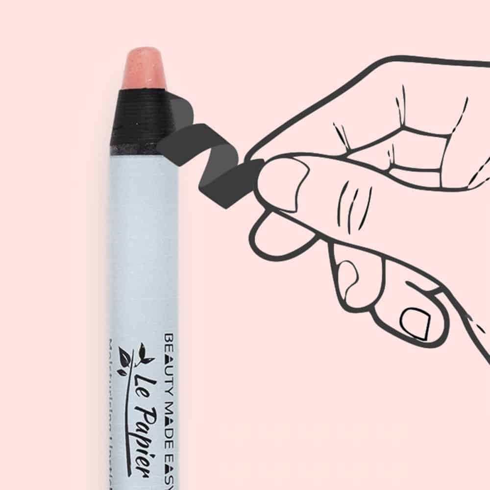 beauty made easy le papier lip stick glossy nude coral 1 ecognito greece